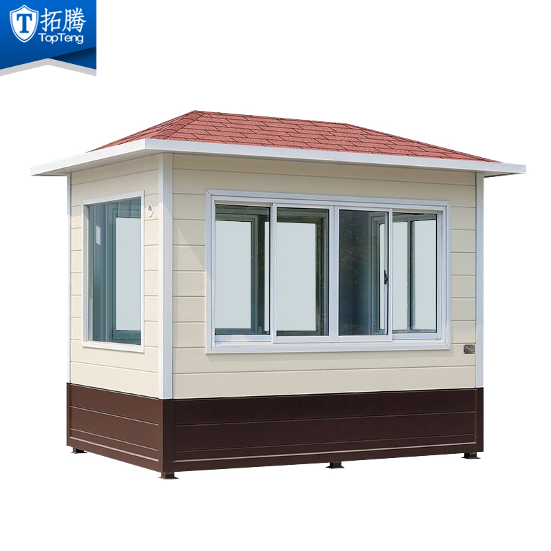 拓騰 TP-YSGT001不銹鋼崗亭保安亭戶外可移動金屬雕花藝術亭保安室物業治安值班崗亭